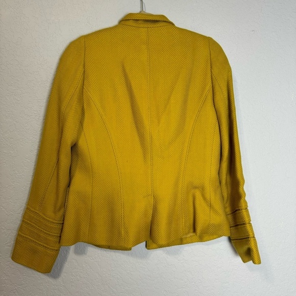 Carlisle Women Tweed Herringbone Button Up Lined Wool Jacket - Picture 4 of 4